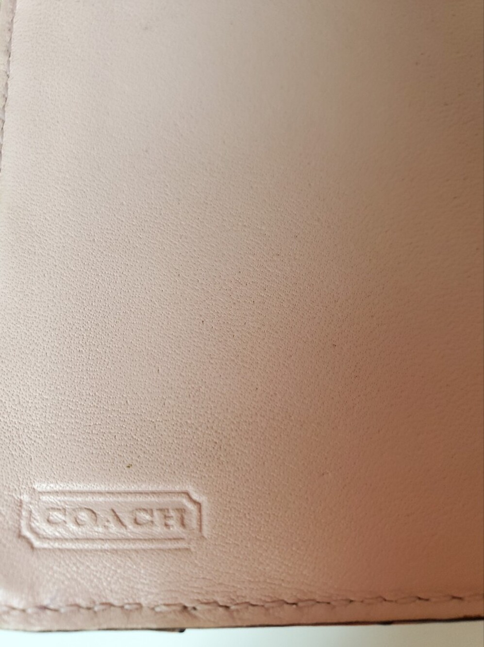 Vintage Coach Y2K Legacy Colorblock Leather Turnlock Bifold Wallet Orange Blush - Picture 10 of 12